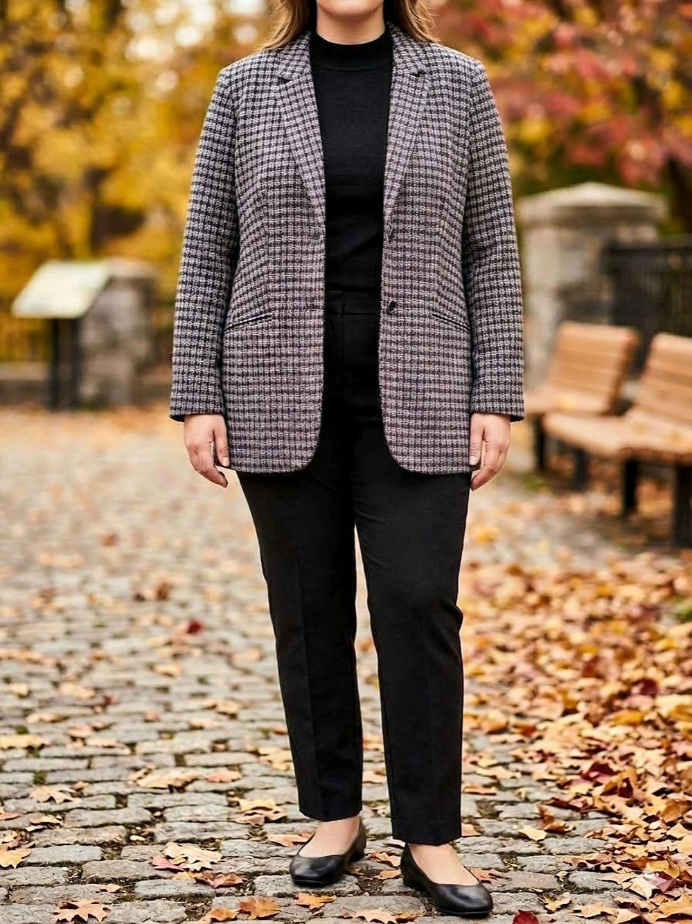 Liz Claiborne  Blazer in Black Multi-tone Tweed Size 16 NWT